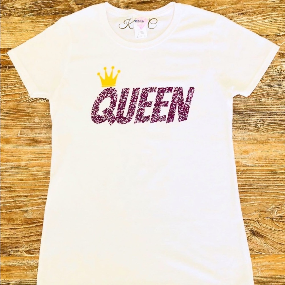 Queen T-Shirt in White